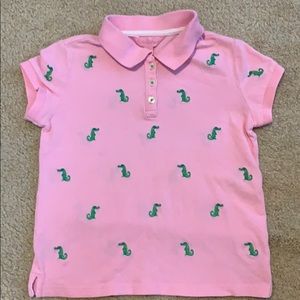 Lilly Pulitzer pink polo